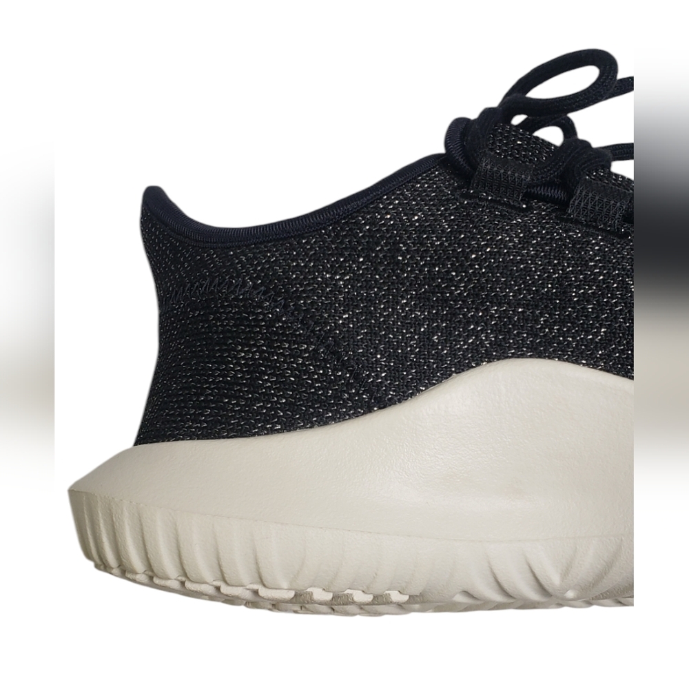 NWT Adidas Tubular Shadow Knit Black Glitter Sneakers Size 8 Athletic - Picture 7 of 14